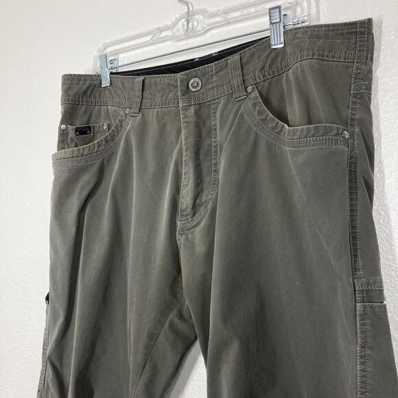 Kuhl Revolvr Rogue Pants Mens 36x30 Green Stretch Hiking Outdoor Trail Casual - Picture 7 of 16